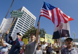 Health Care March on Campbell’s Office Draws Hundreds