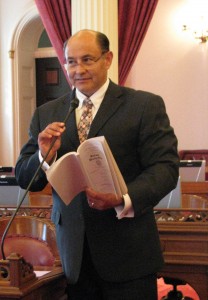 From File: State Senator Lou Correa addressing the Senate during Floor Session