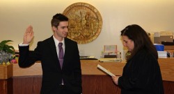 Connor Traut takes Oath of Office as an Orange County Juvenile Justice Commissioner - February 2014